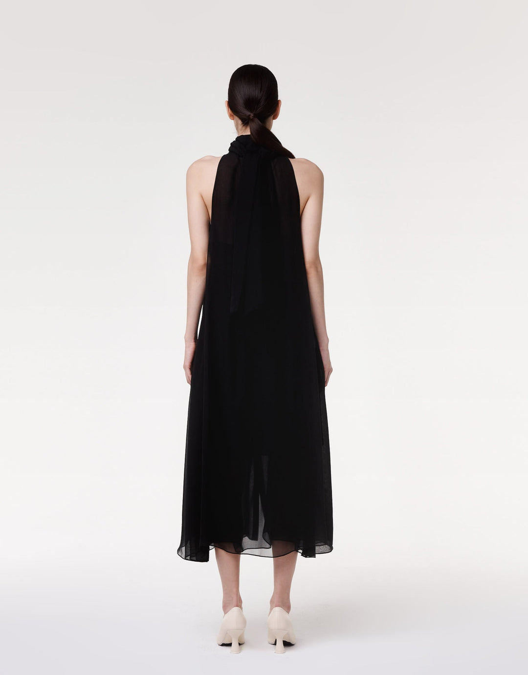 Silk Chiffon Scarf Dress
