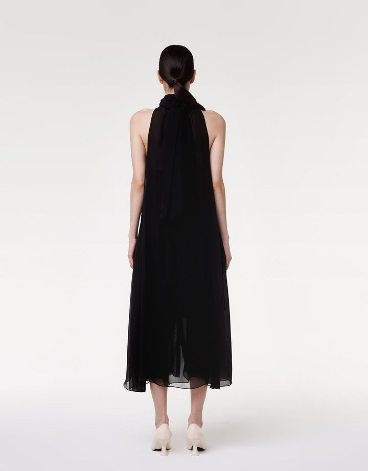 Silk Chiffon Scarf Dress