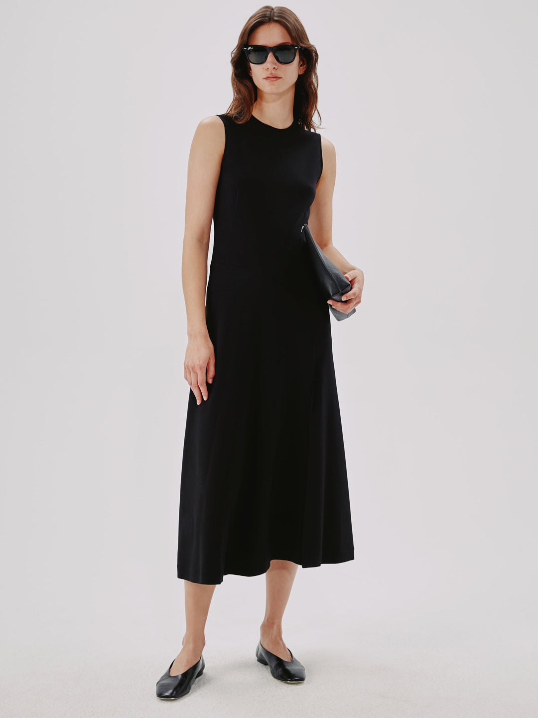 Sleeveless Crewneck Dress