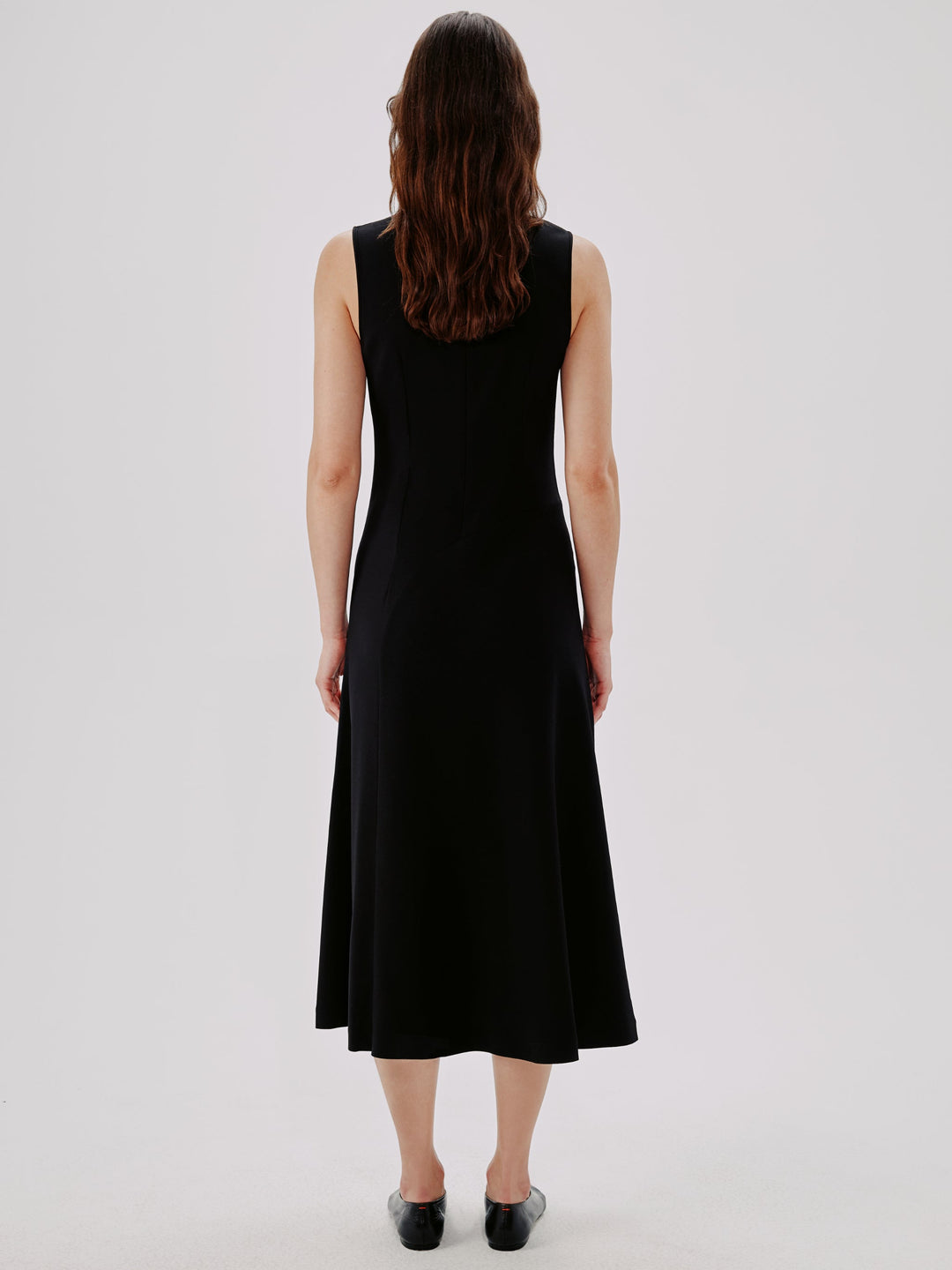 Sleeveless Crewneck Dress