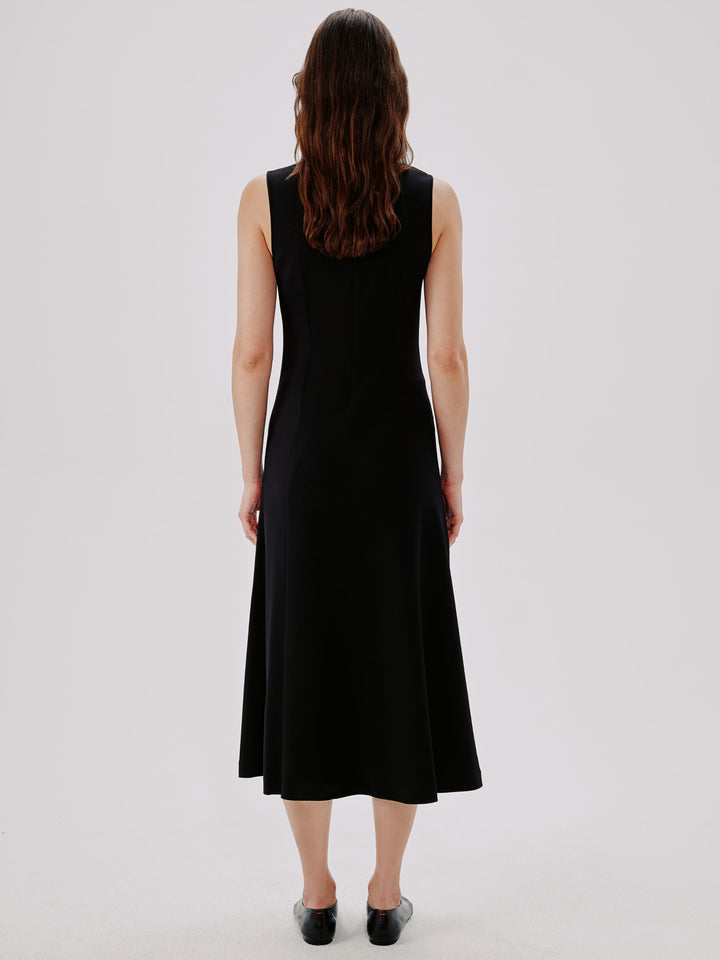 Sleeveless Crewneck Dress