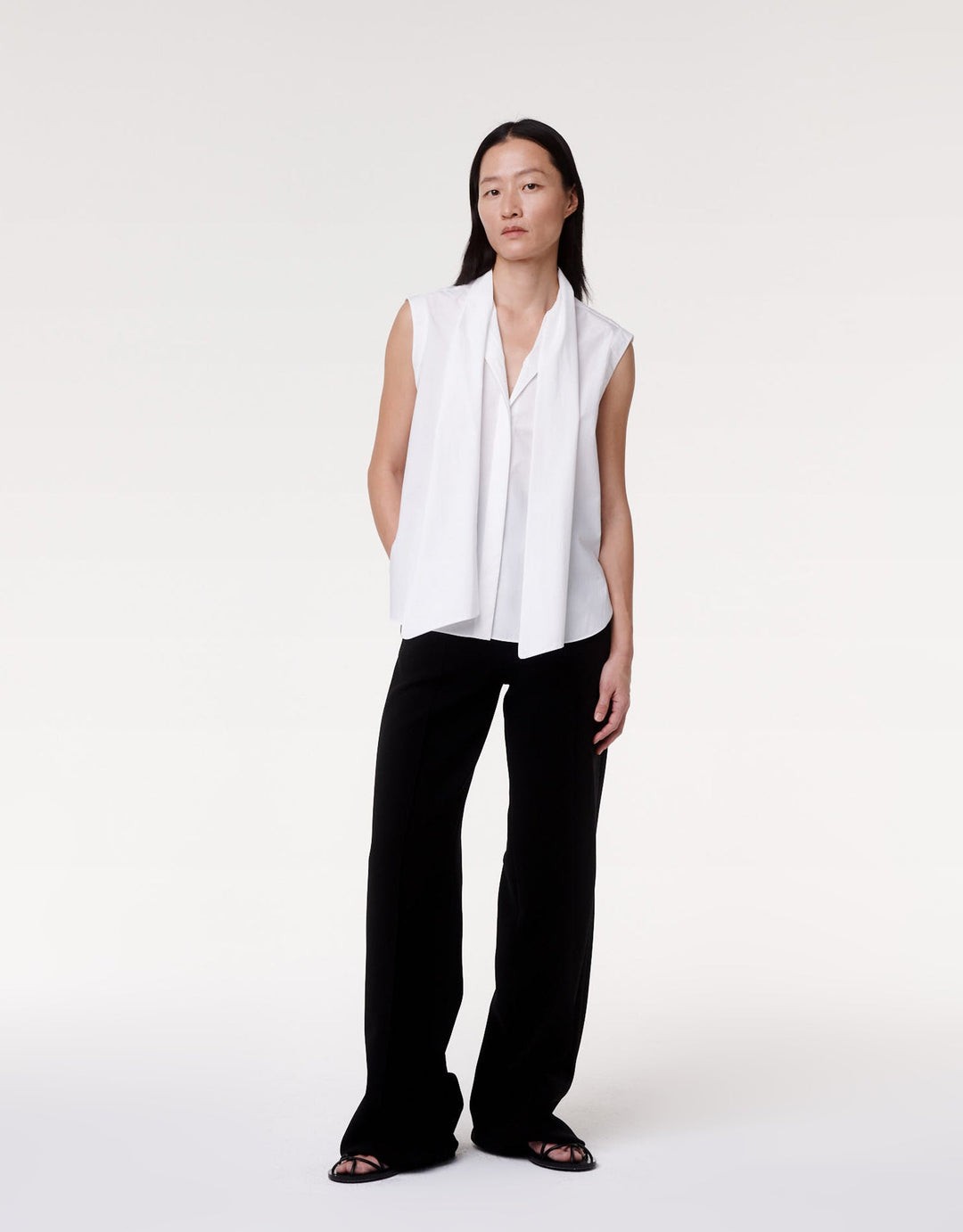 Sleeveless Tie Blouse - Resale