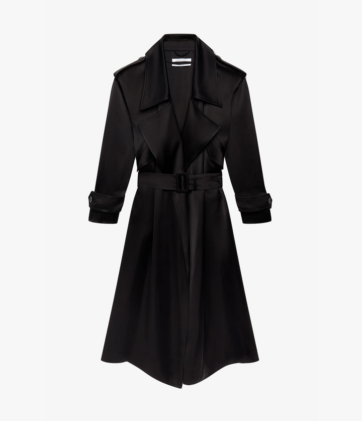 Satin Soft Trench