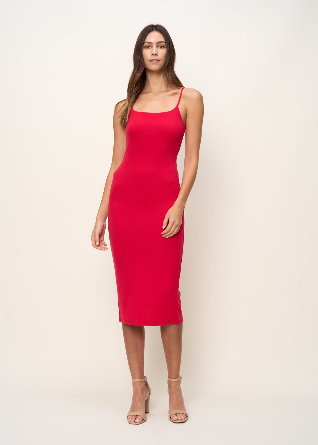 The Spaghetti Strap Midi Dress
