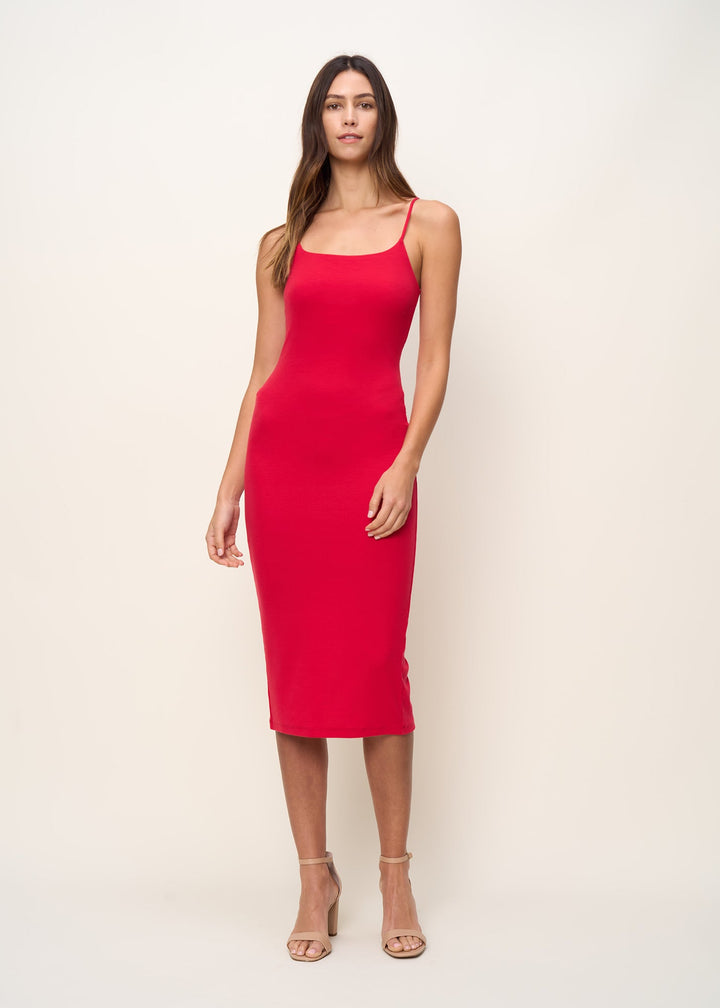 The Spaghetti Strap Midi Dress
