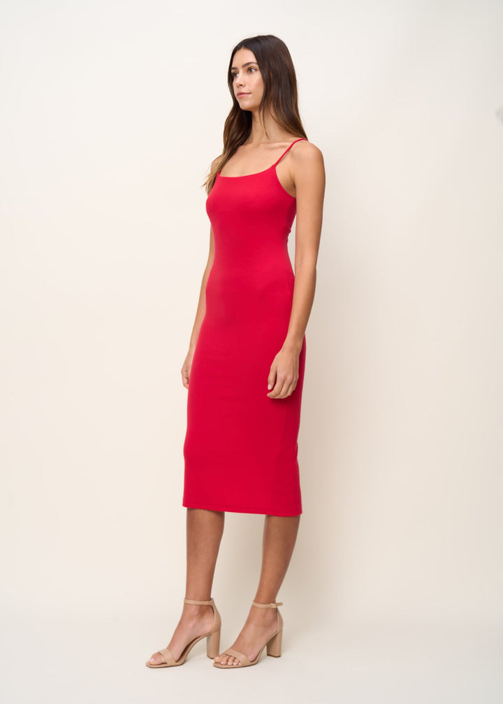 The Spaghetti Strap Midi Dress