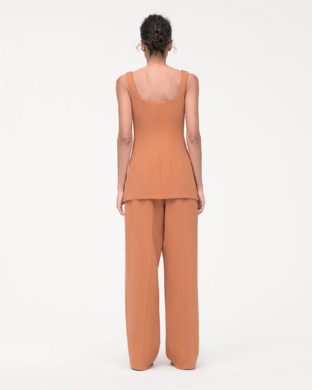 Square Neck Buttoned Top