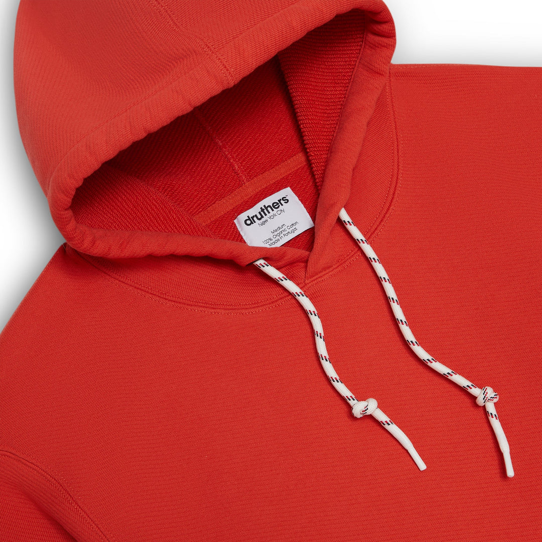 Organic Cotton 685 GSM French Terry Hooded Sweatshirt - Summer Fig