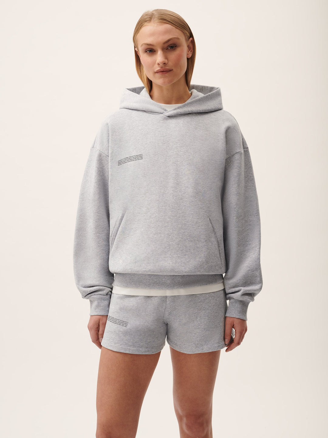 Womens 365 Midweight Hoodie—grey marl