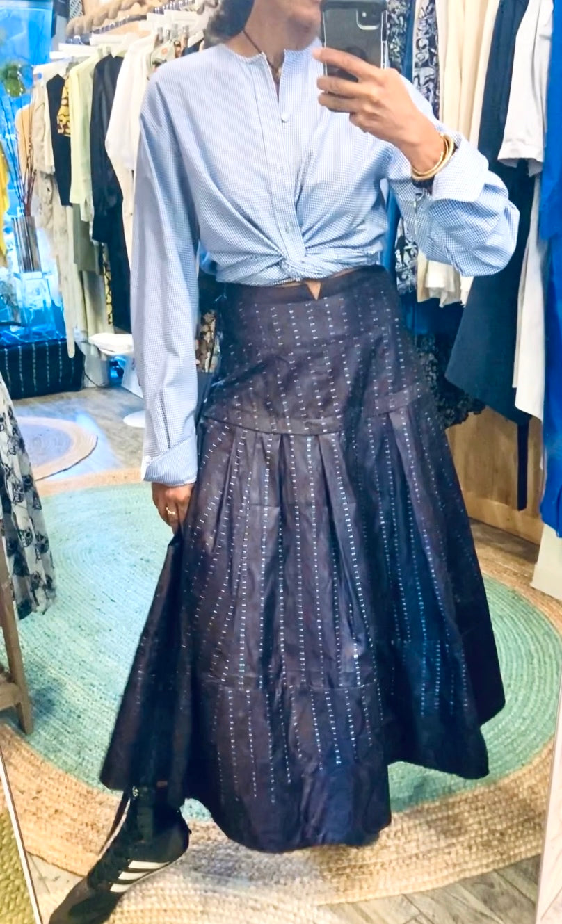 Seble indigo skirt