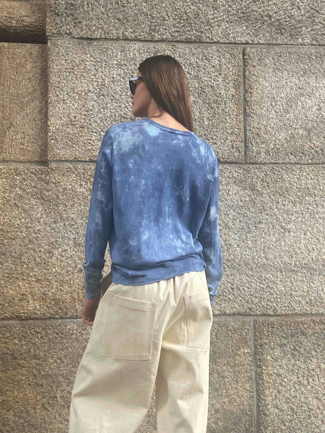 Semay, Indigo hand dyed cardigan
