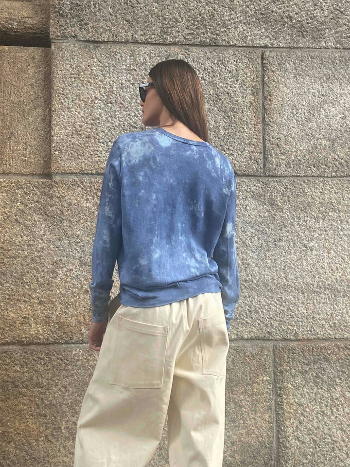 Semay, Indigo hand dyed cardigan