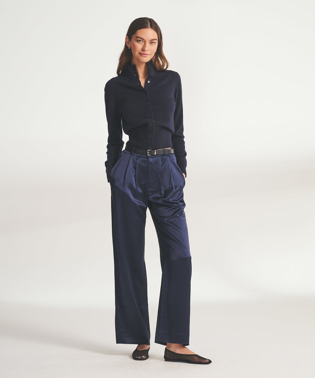 Signature Cashmere Cinched Waist Cardigan