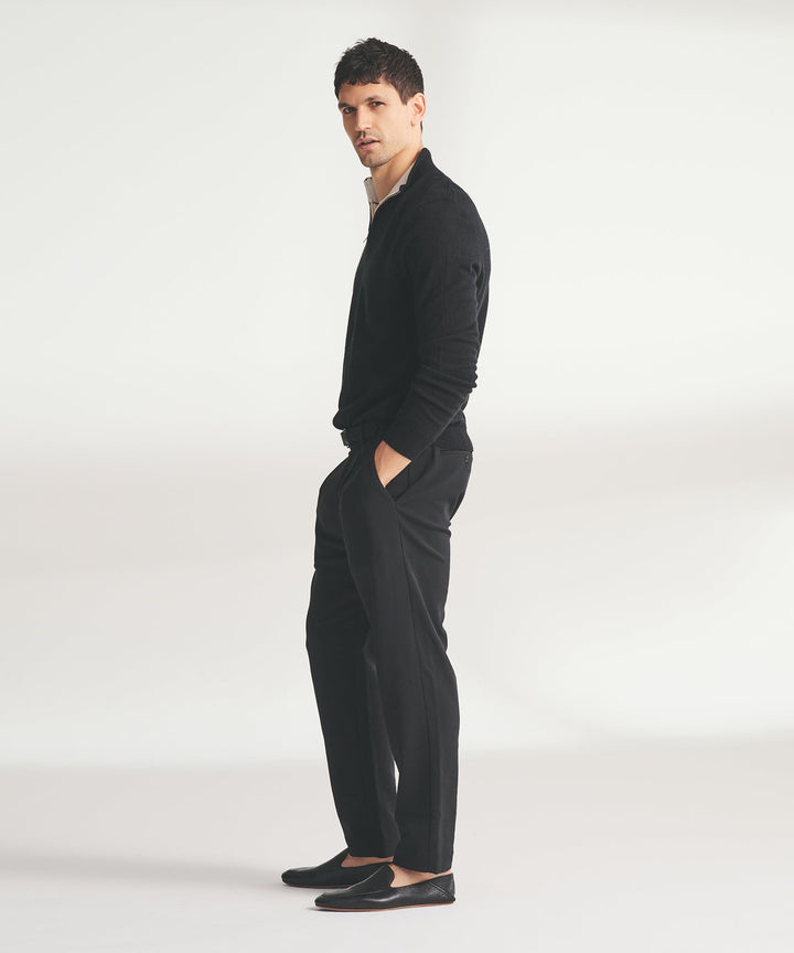 Signature Cashmere Color Blocked Quarter Zip