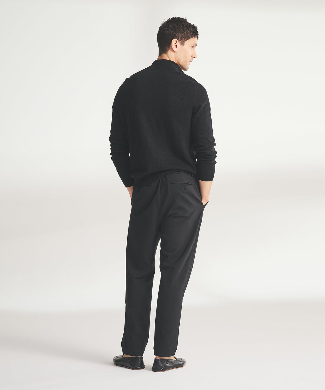 Signature Cashmere Color Blocked Quarter Zip
