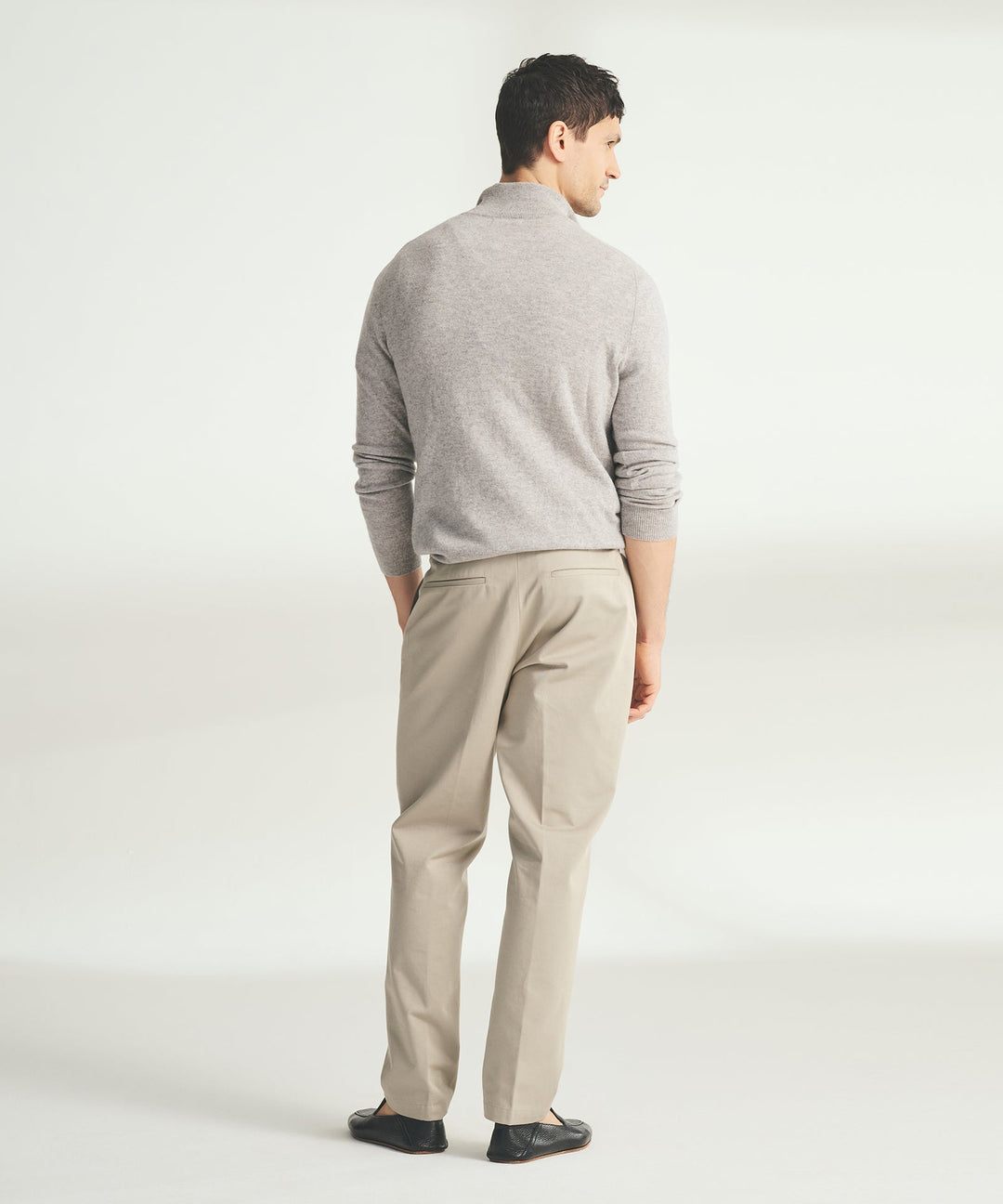 Signature Cashmere Color Blocked Quarter Zip