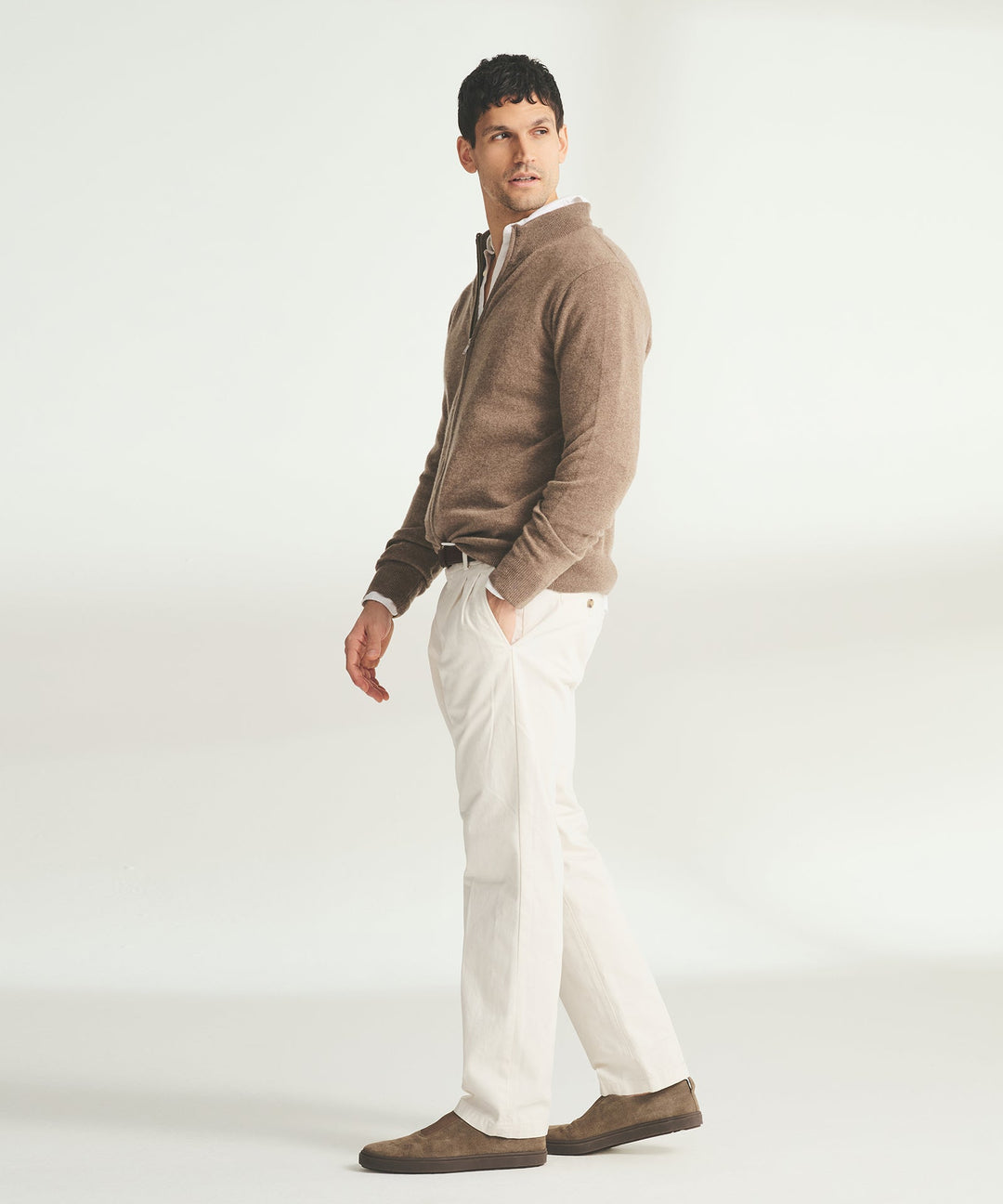 Signature Cashmere Full Zip Sweater