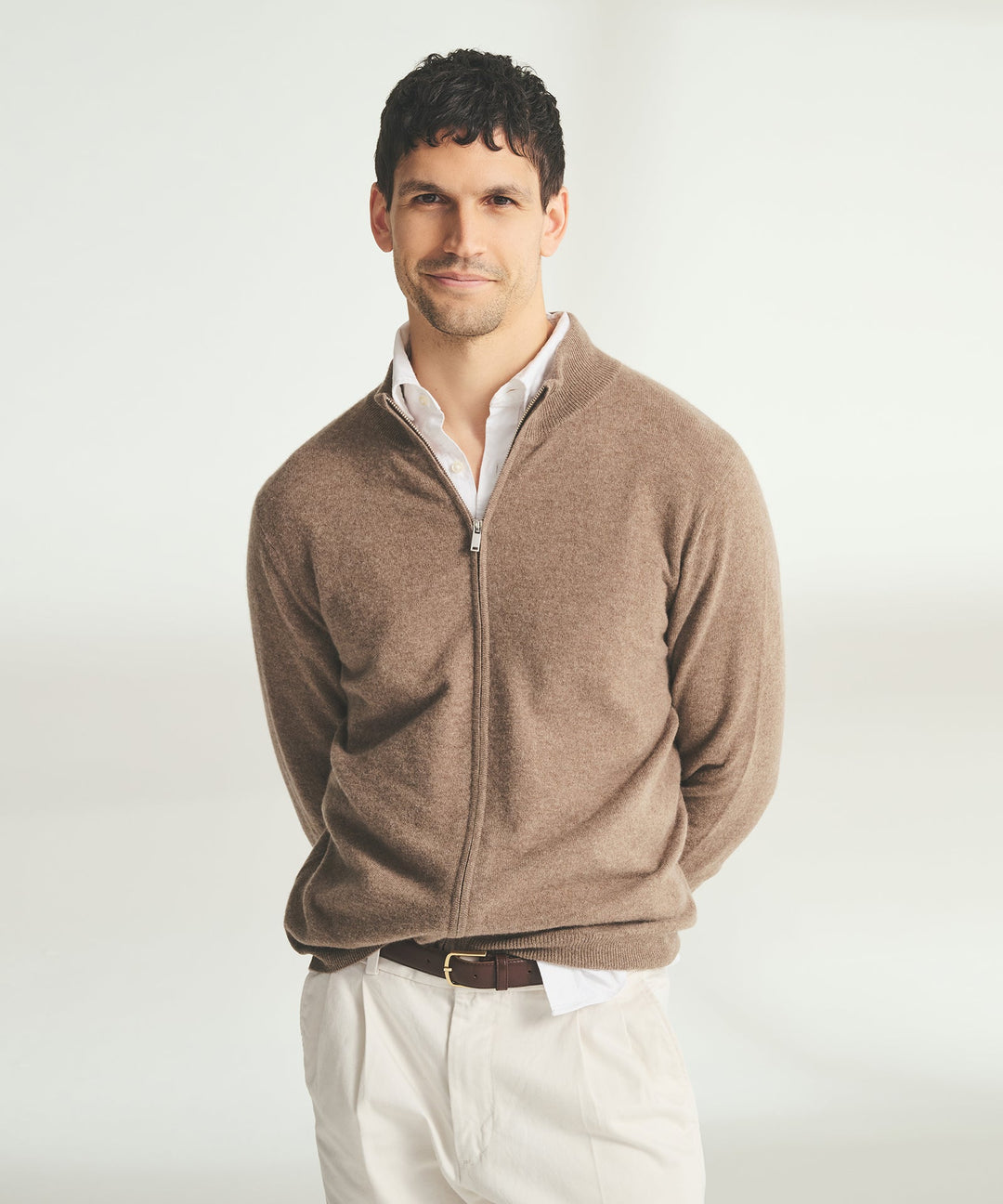Signature Cashmere Full Zip Sweater