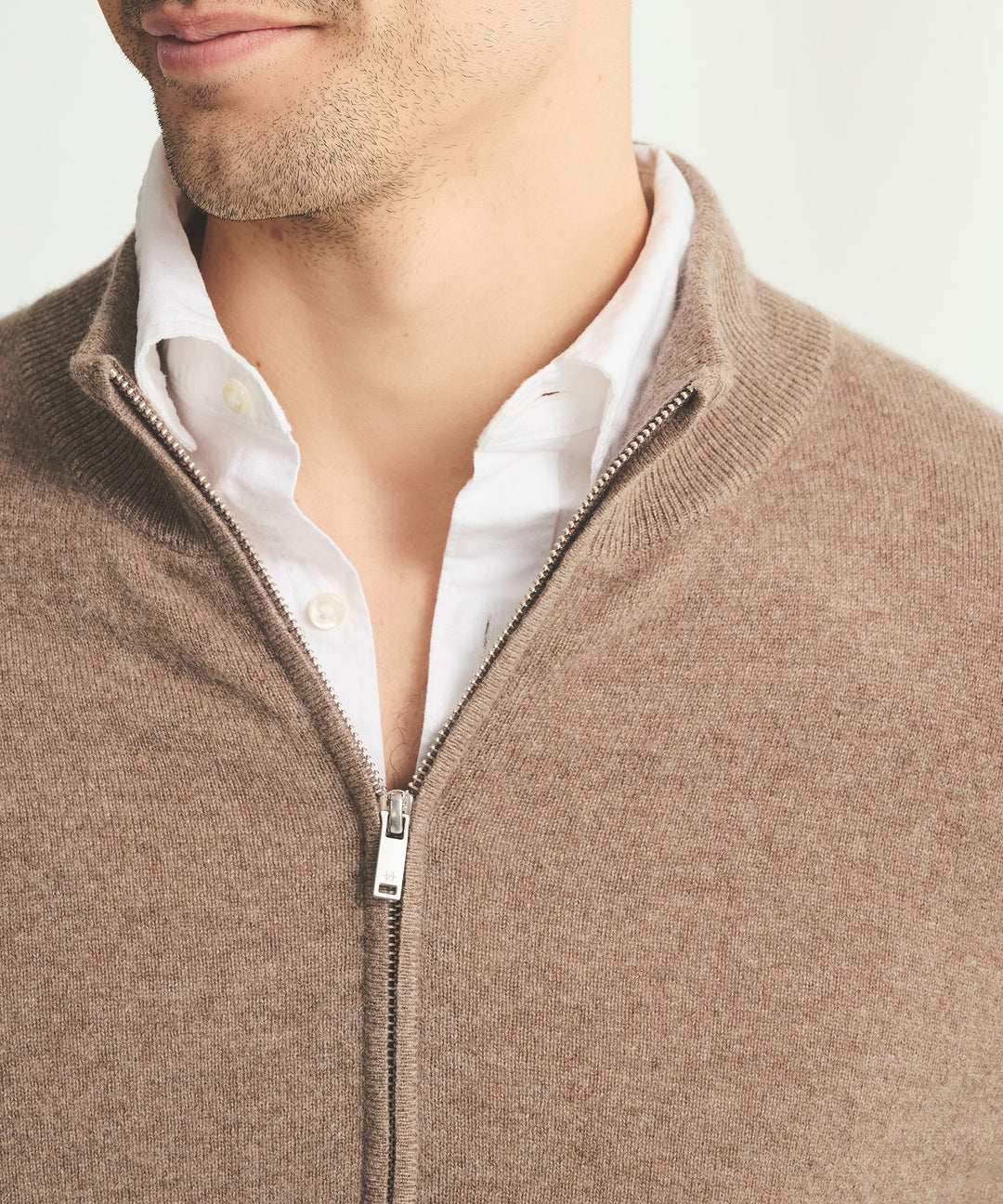 Signature Cashmere Full Zip Sweater