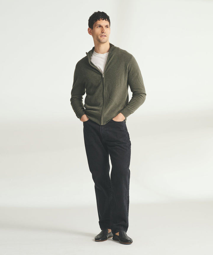 Signature Cashmere Full Zip Sweater