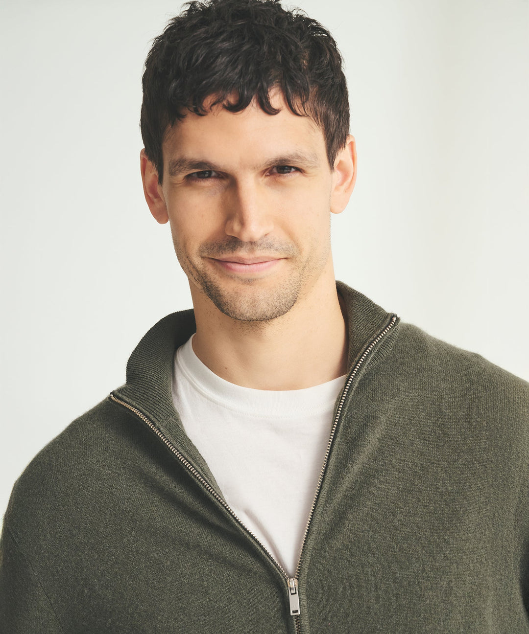 Signature Cashmere Full Zip Sweater