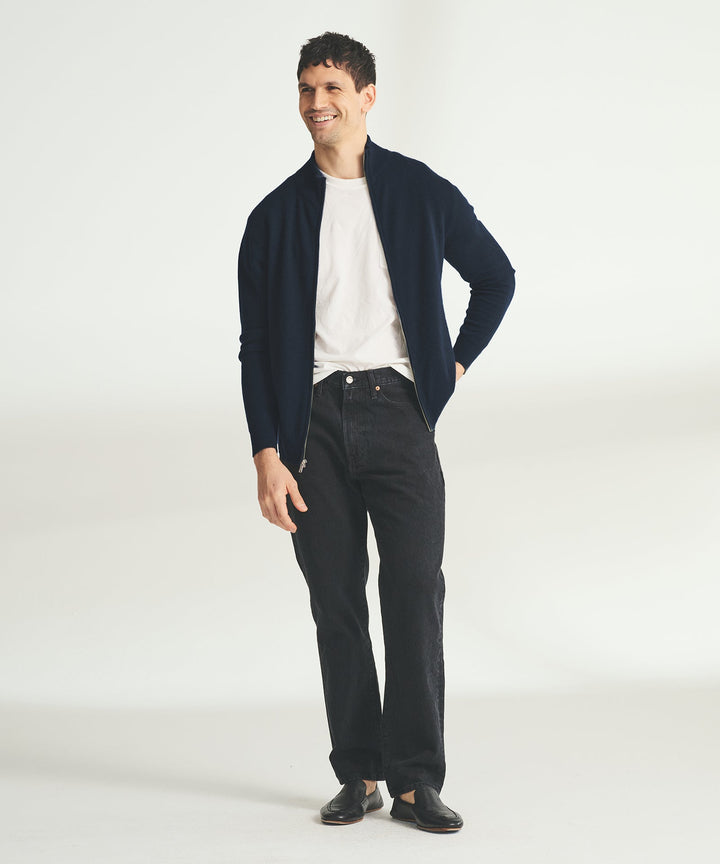 Signature Cashmere Full Zip Sweater