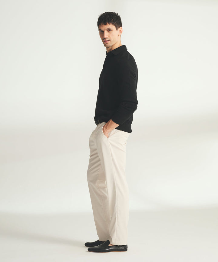 Signature Cashmere Long Sleeve Polo