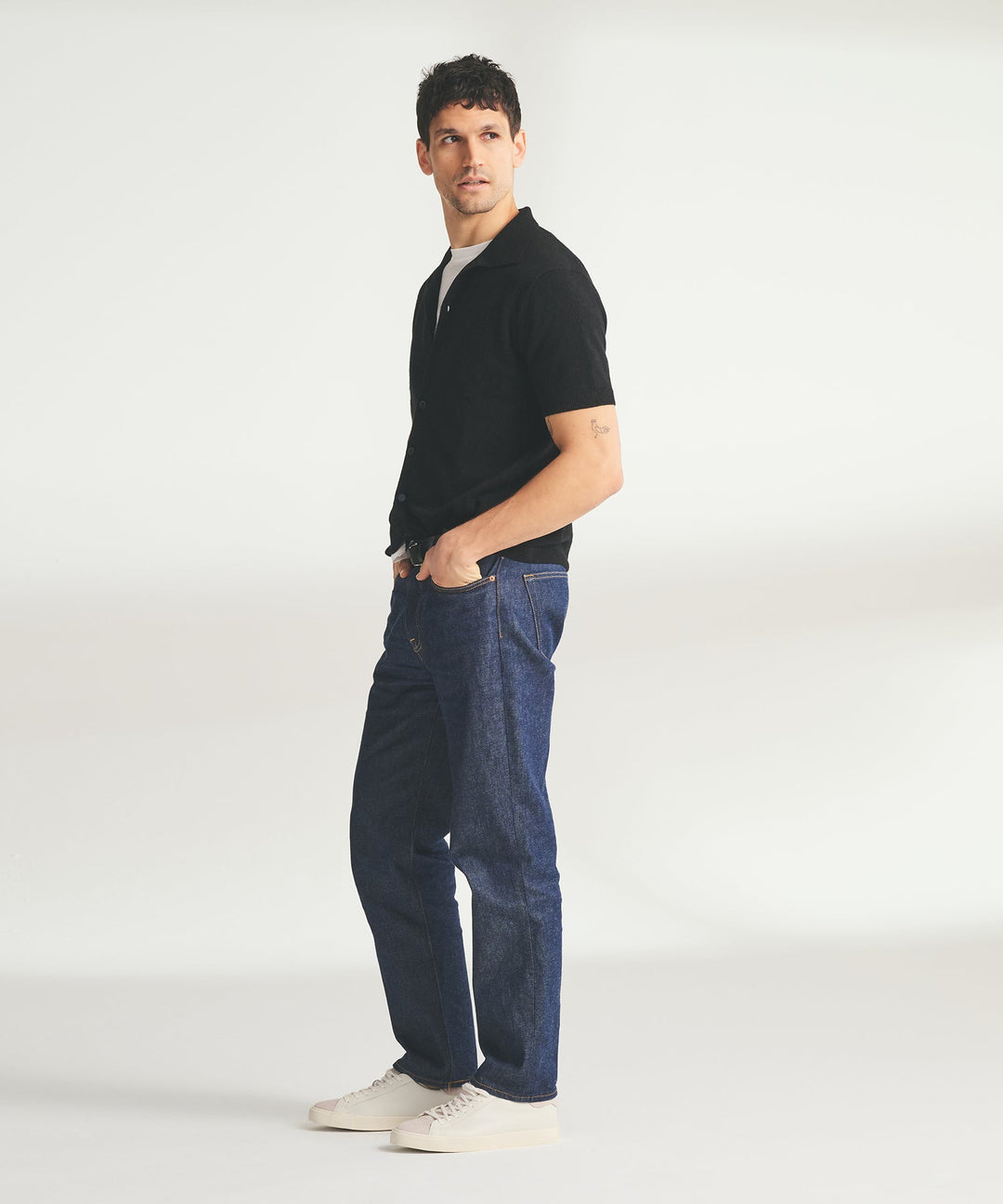 Signature Cashmere Short Sleeve Button Down