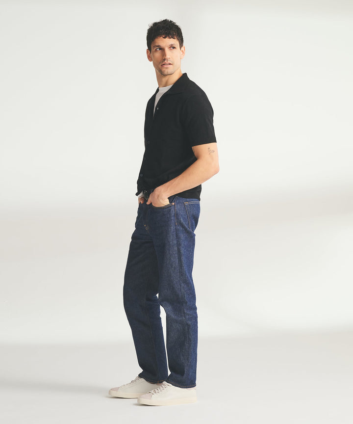 Signature Cashmere Short Sleeve Button Down