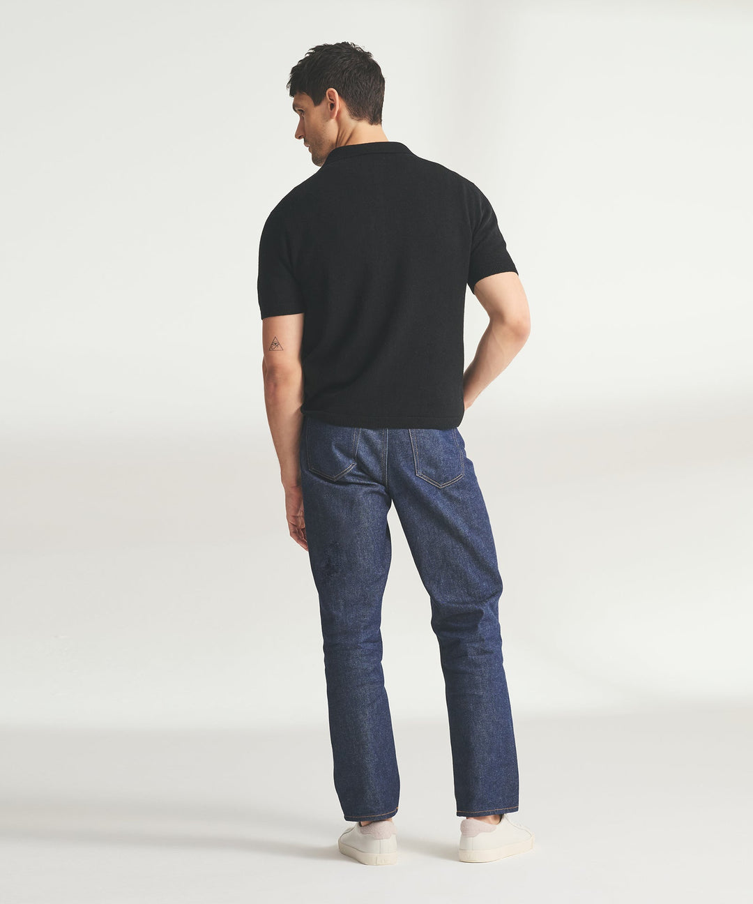 Signature Cashmere Short Sleeve Button Down