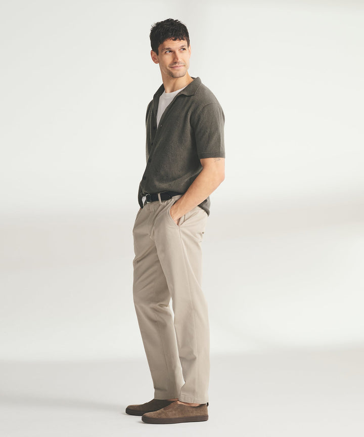 Signature Cashmere Short Sleeve Button Down