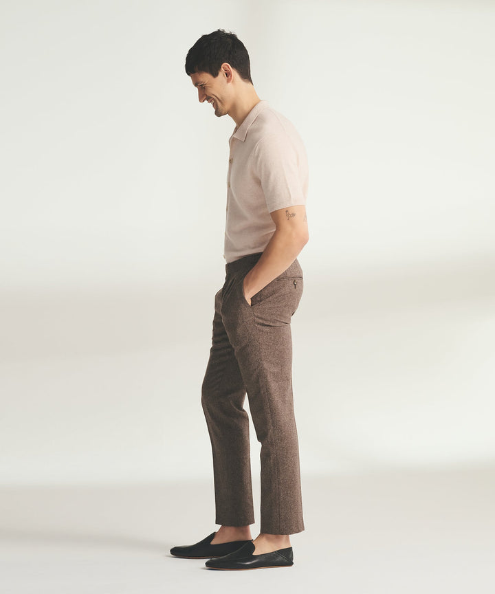 Signature Cashmere Short Sleeve Button Down