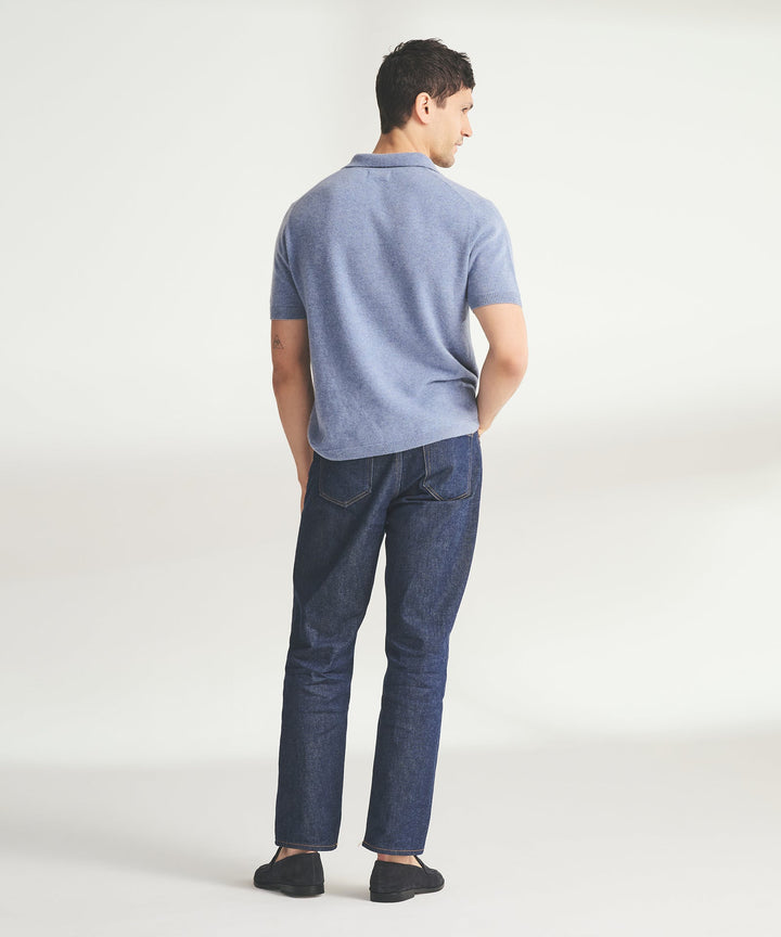 Signature Cashmere Short Sleeve Button Down