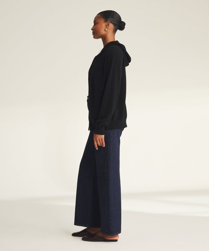 Signature Cashmere Zip Up Hoodie