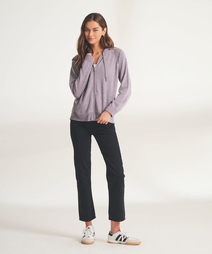 Signature Cashmere Zip Up Hoodie