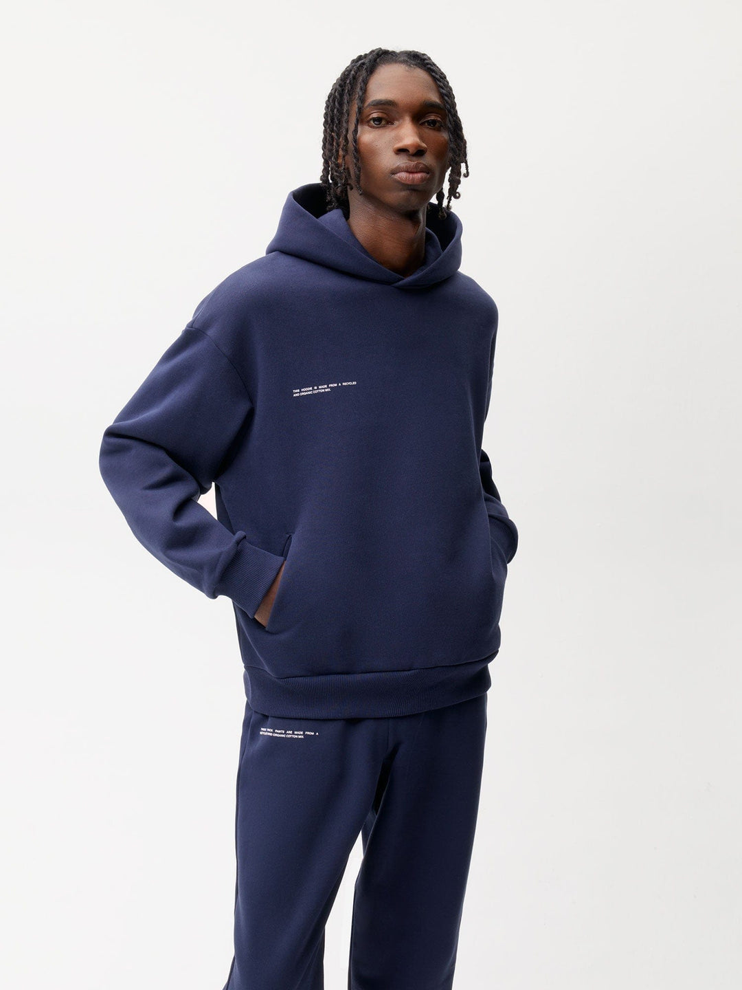 Mens 365 Heavyweight Hoodie—navy blue