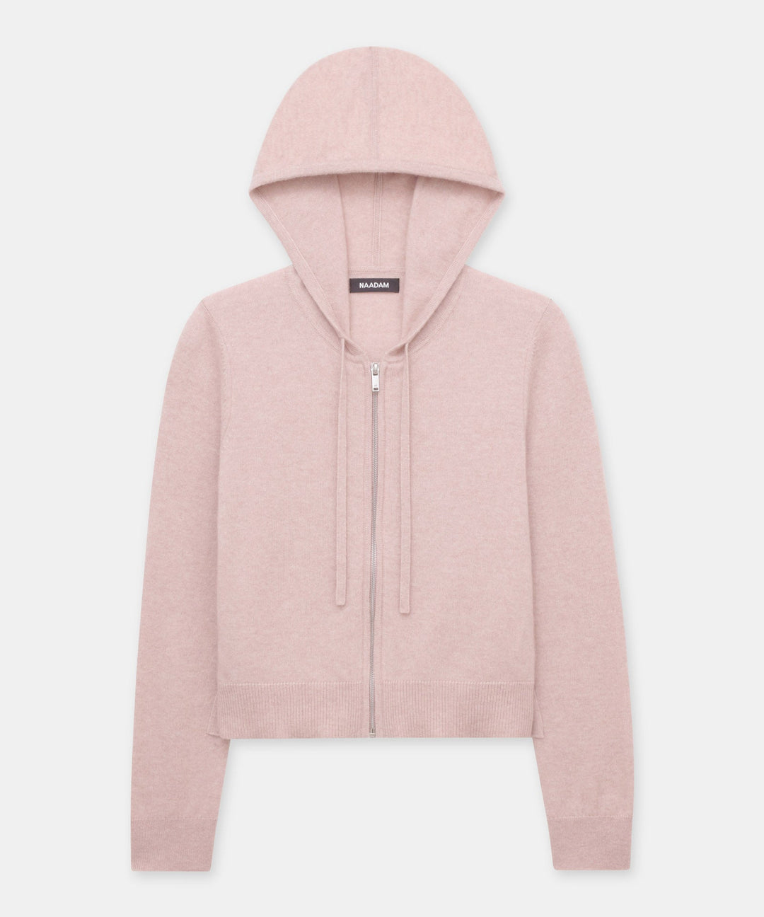 Signature Cashmere Cropped Zip Up Hoodie