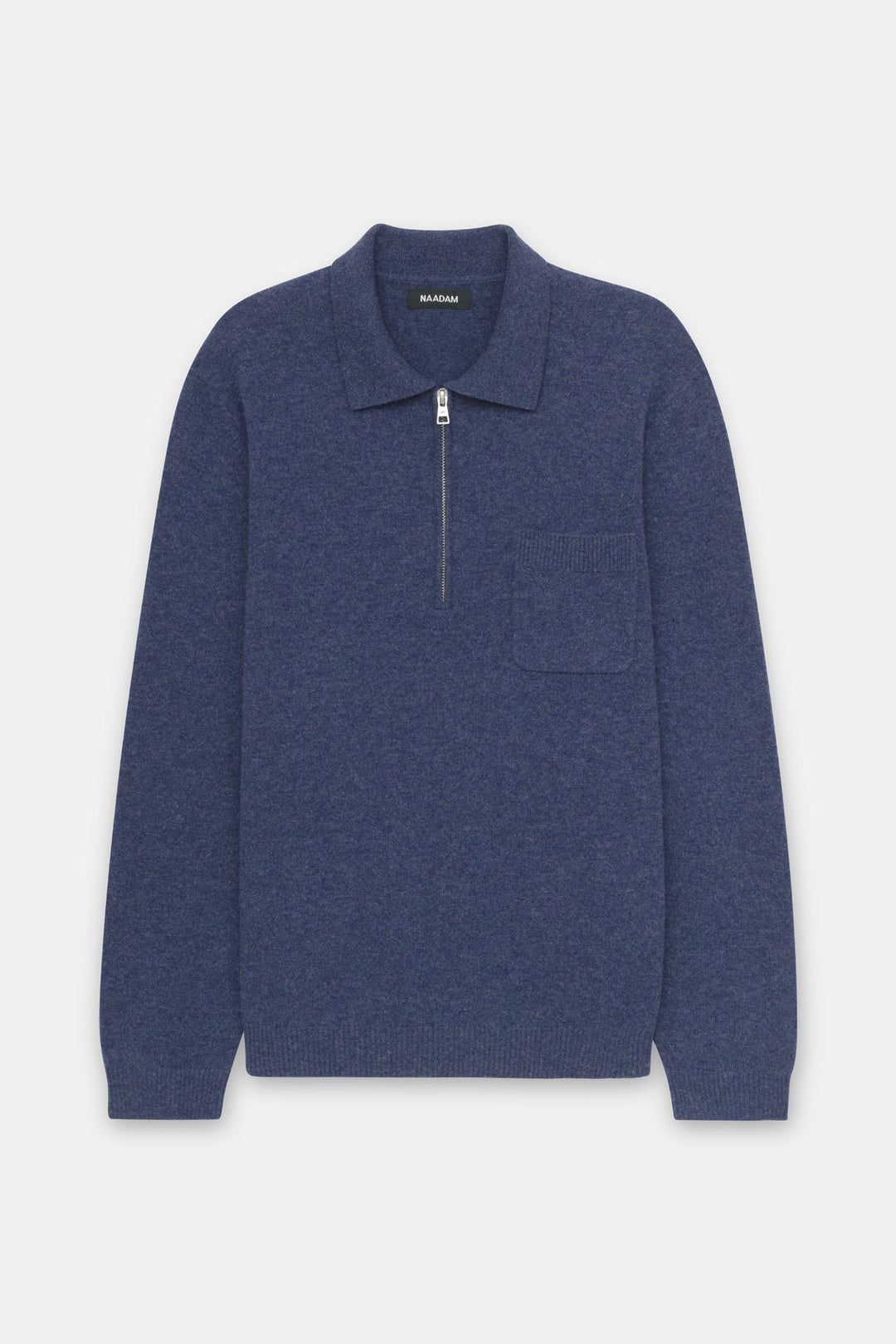 Signature Cashmere Quarter Zip Polo