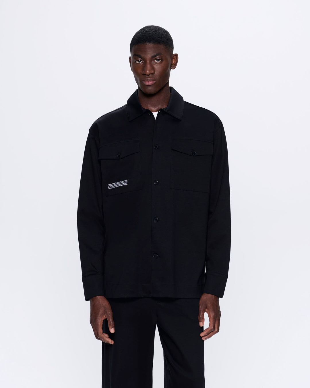Mens Interlock Jacket—Black
