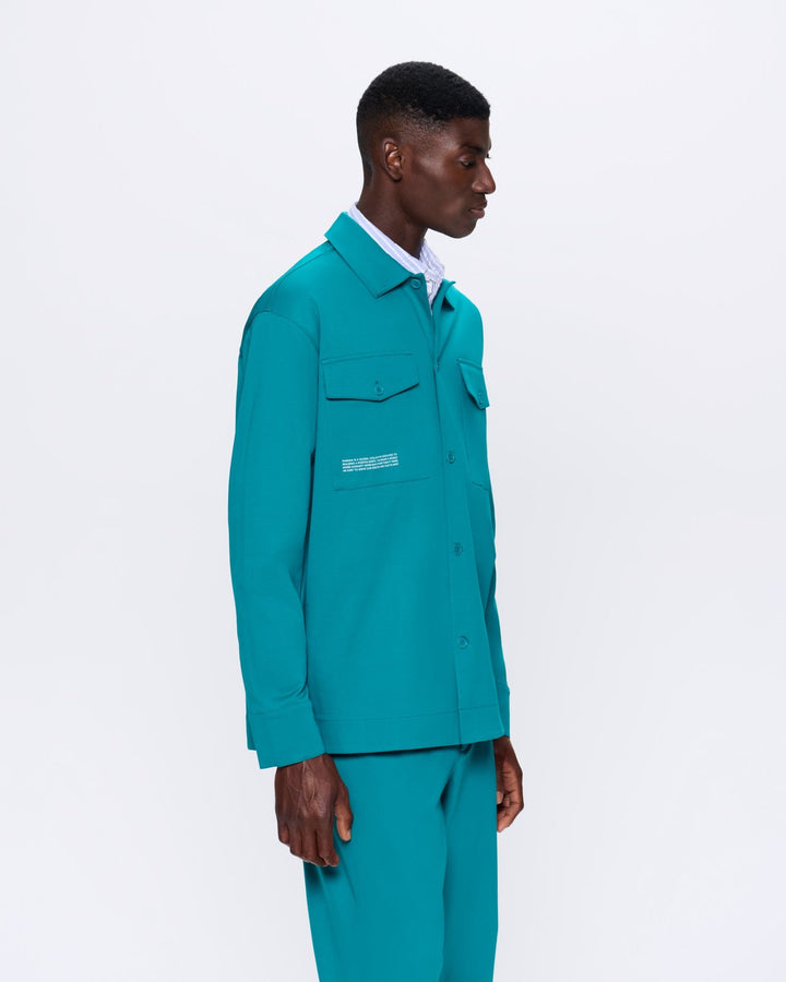 Mens Interlock Jacket—Malachite Green