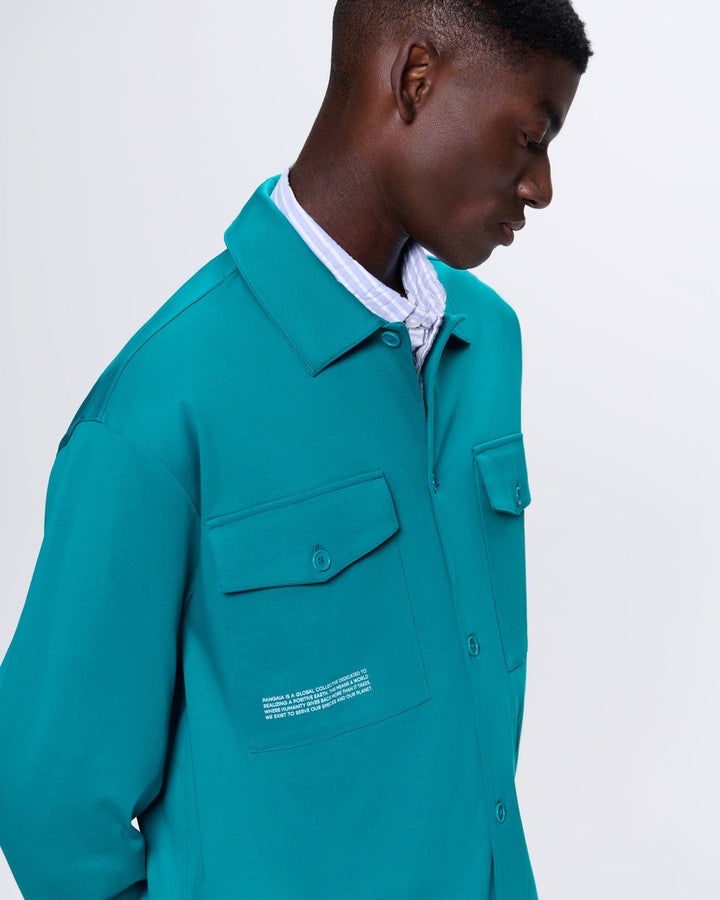 Mens Interlock Jacket—Malachite Green