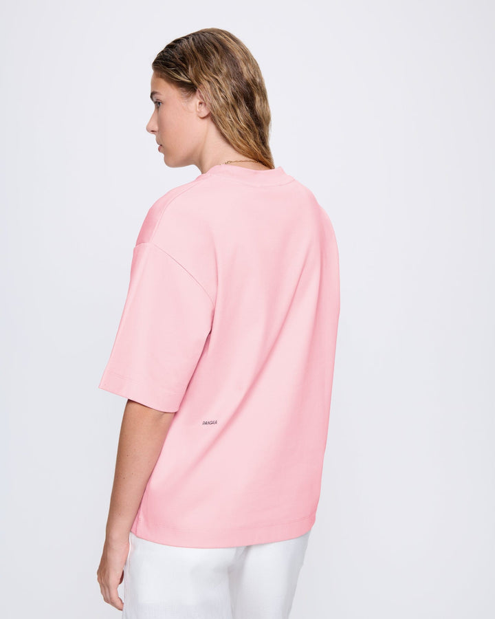 Womens Interlock Oversized T-Shirt—Sakura Pink