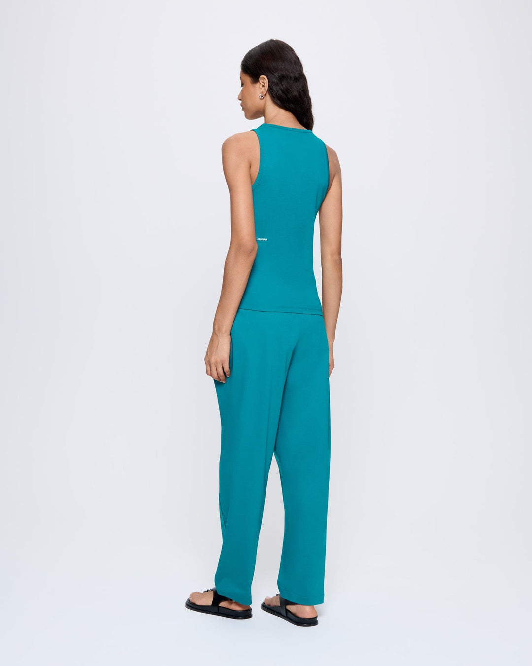 Womens Interlock Tank Top—Malachite Green