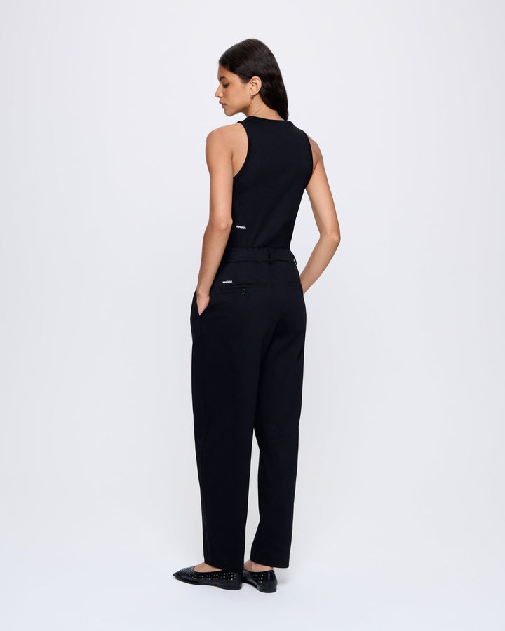 Womens  Interlock Trousers—Black