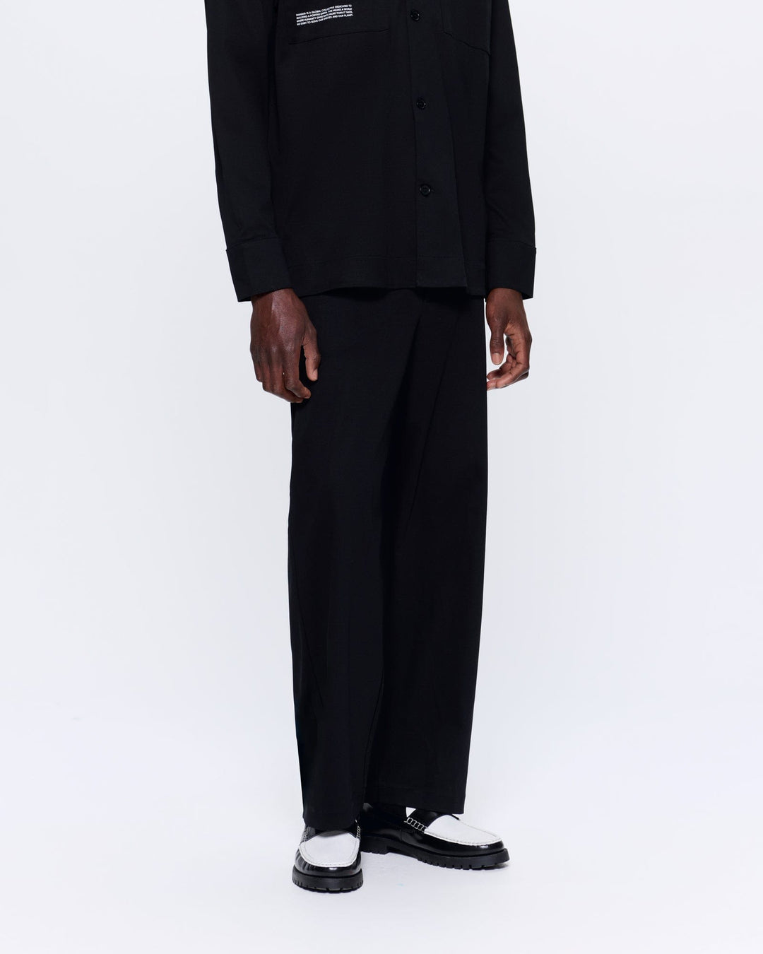 Mens Interlock Trouser—Black