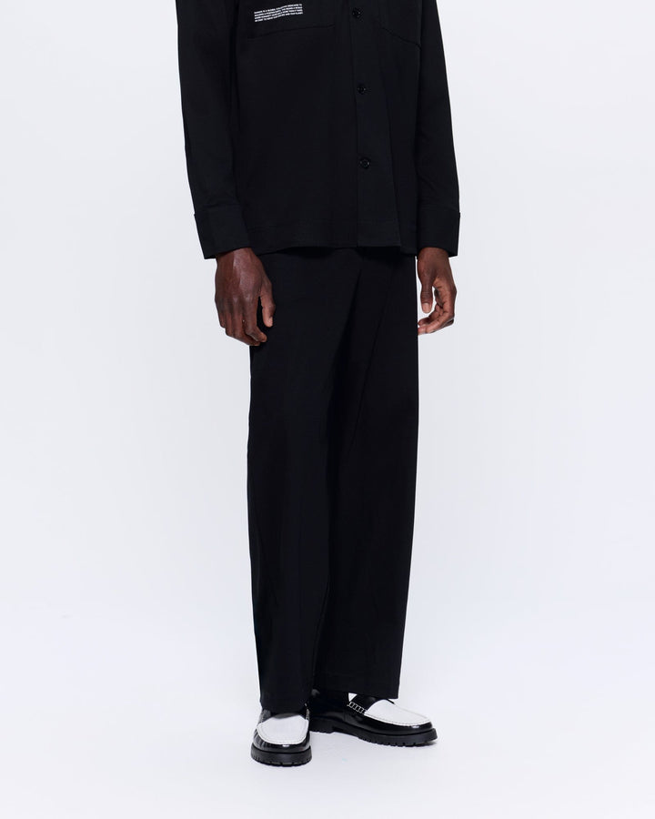 Mens Interlock Trouser—Black