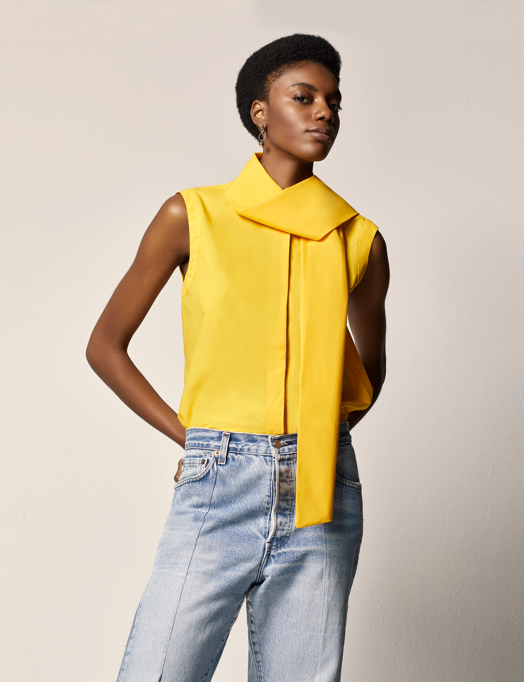 Sleeveless Tie Blouse - Resale