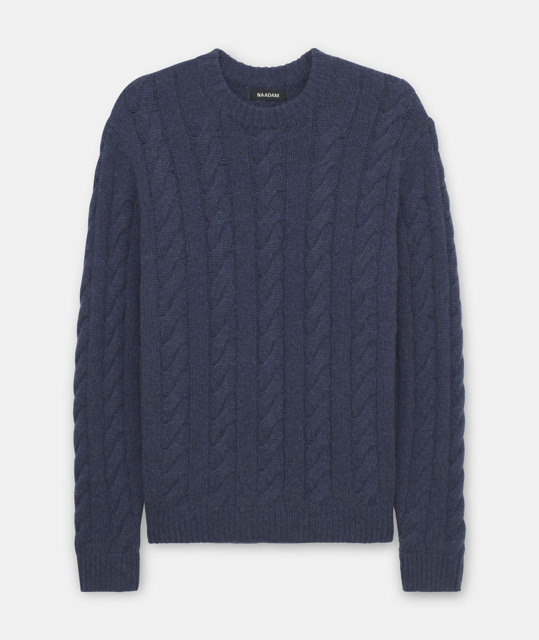 Super Luxe Cashmere Cable Crewneck