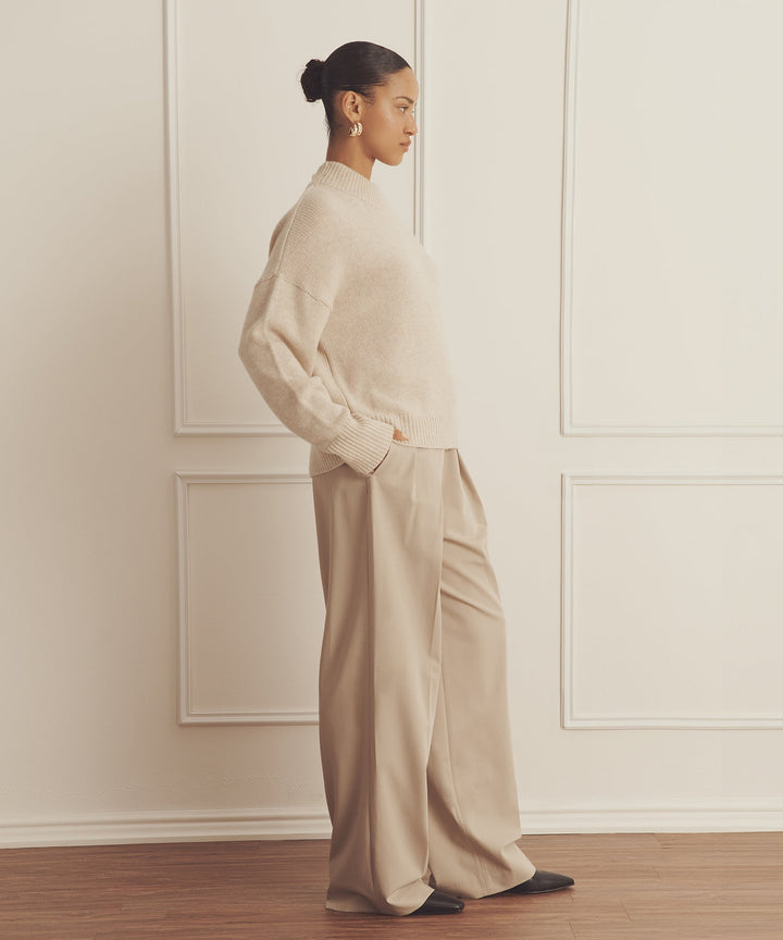 Super Luxe Cashmere Mockneck Sweater