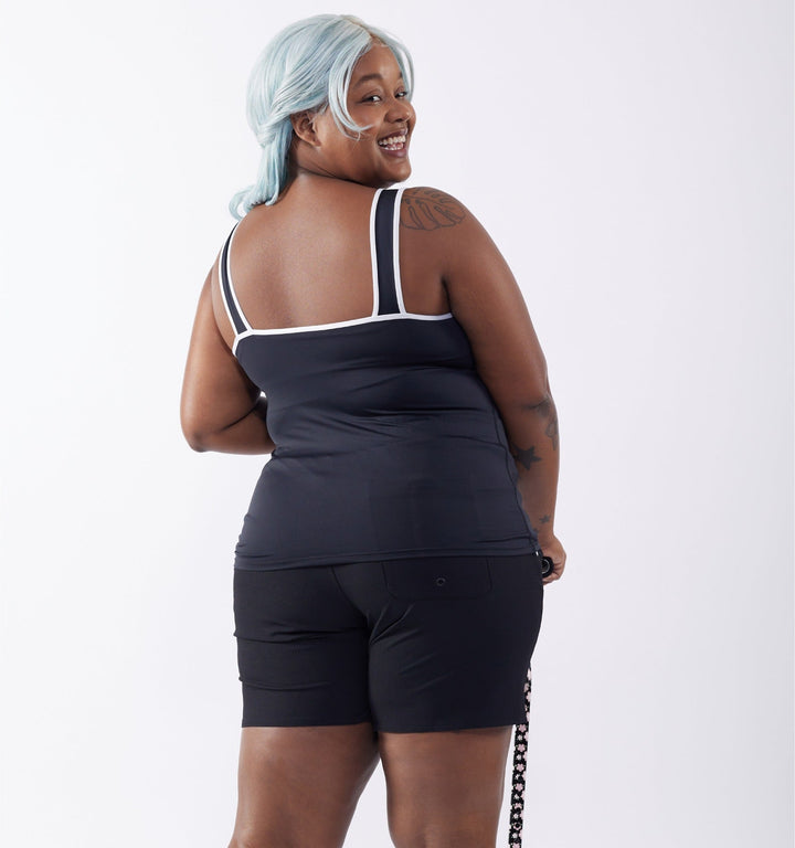 Swim High Tide Tank - Black Novelty